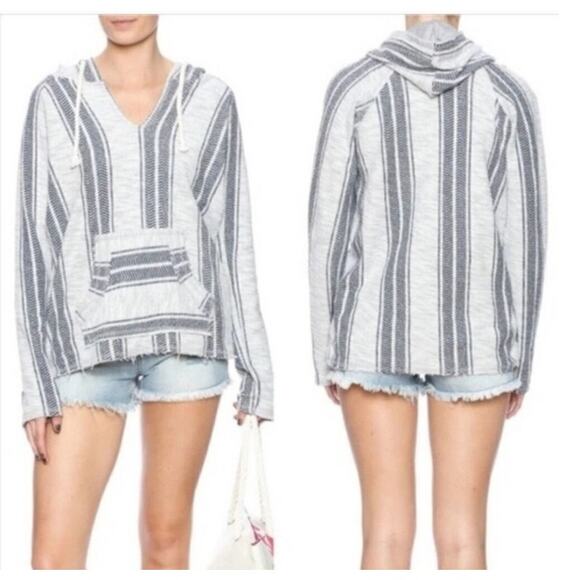 Ocean Drive Striped Baja Hoodie Size S/M - Picture 4 of 4